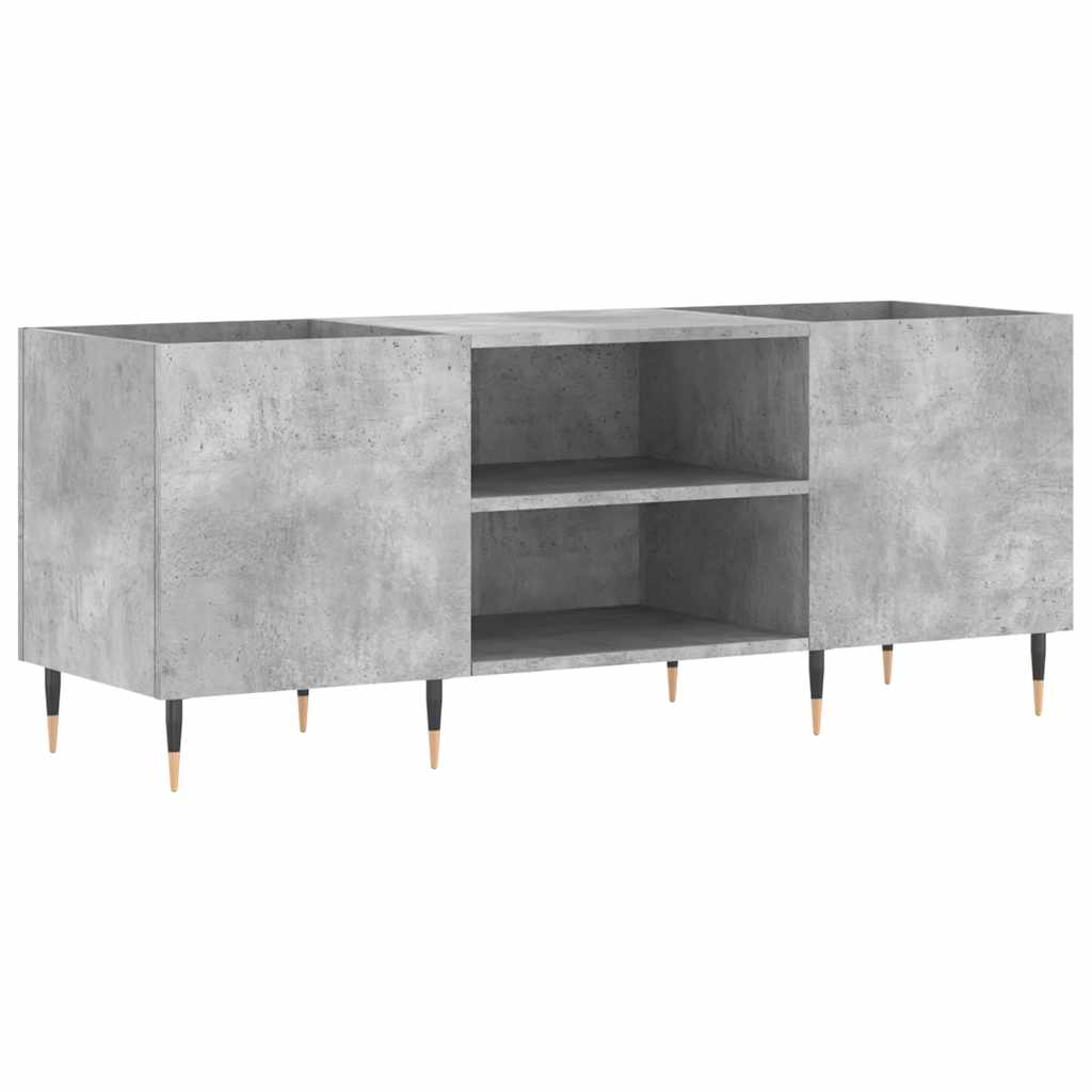 Vidaxl platenkast 121x38x48 cm bewerkt hout betongrijs