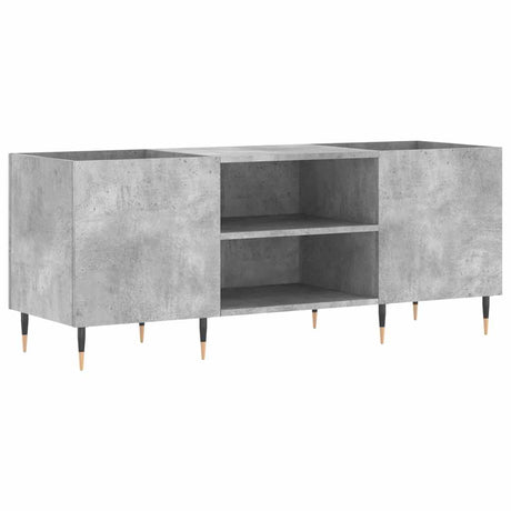 Vidaxl platenkast 121x38x48 cm bewerkt hout betongrijs
