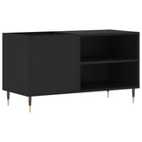 Vidaxl platenkast 85x38x48 cm bewerkt hout zwart