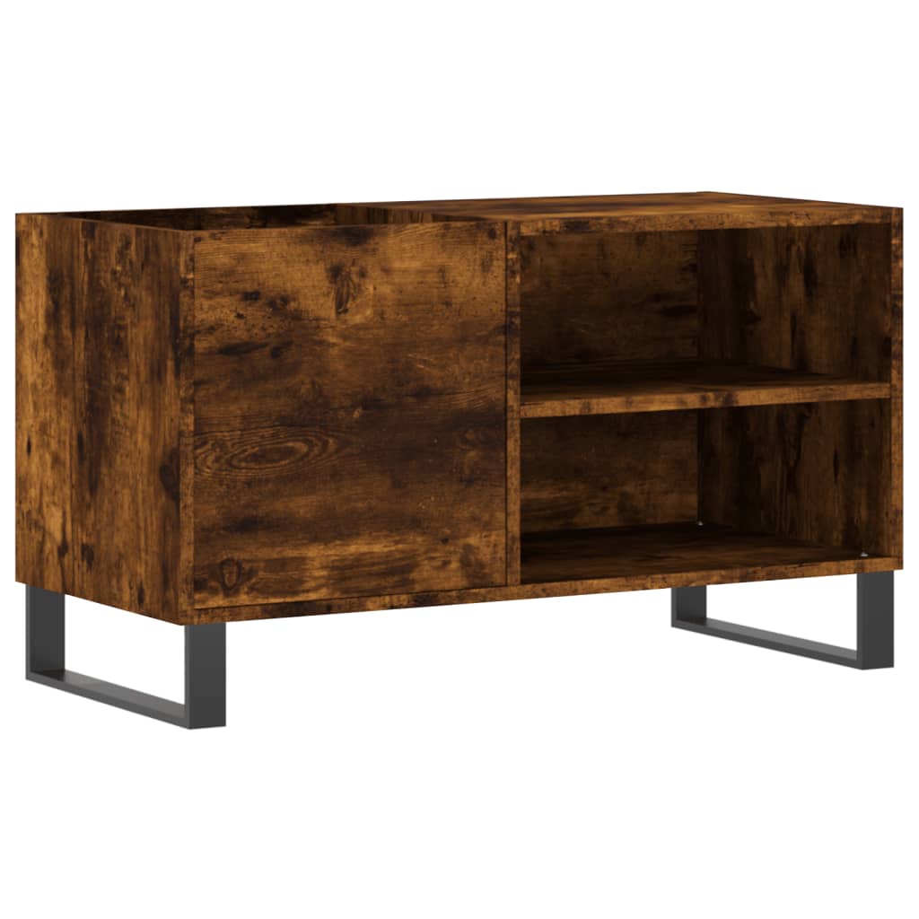 Vidaxl platenkast 85x38x48 cm bewerkt hout gerookt eikenkleurig