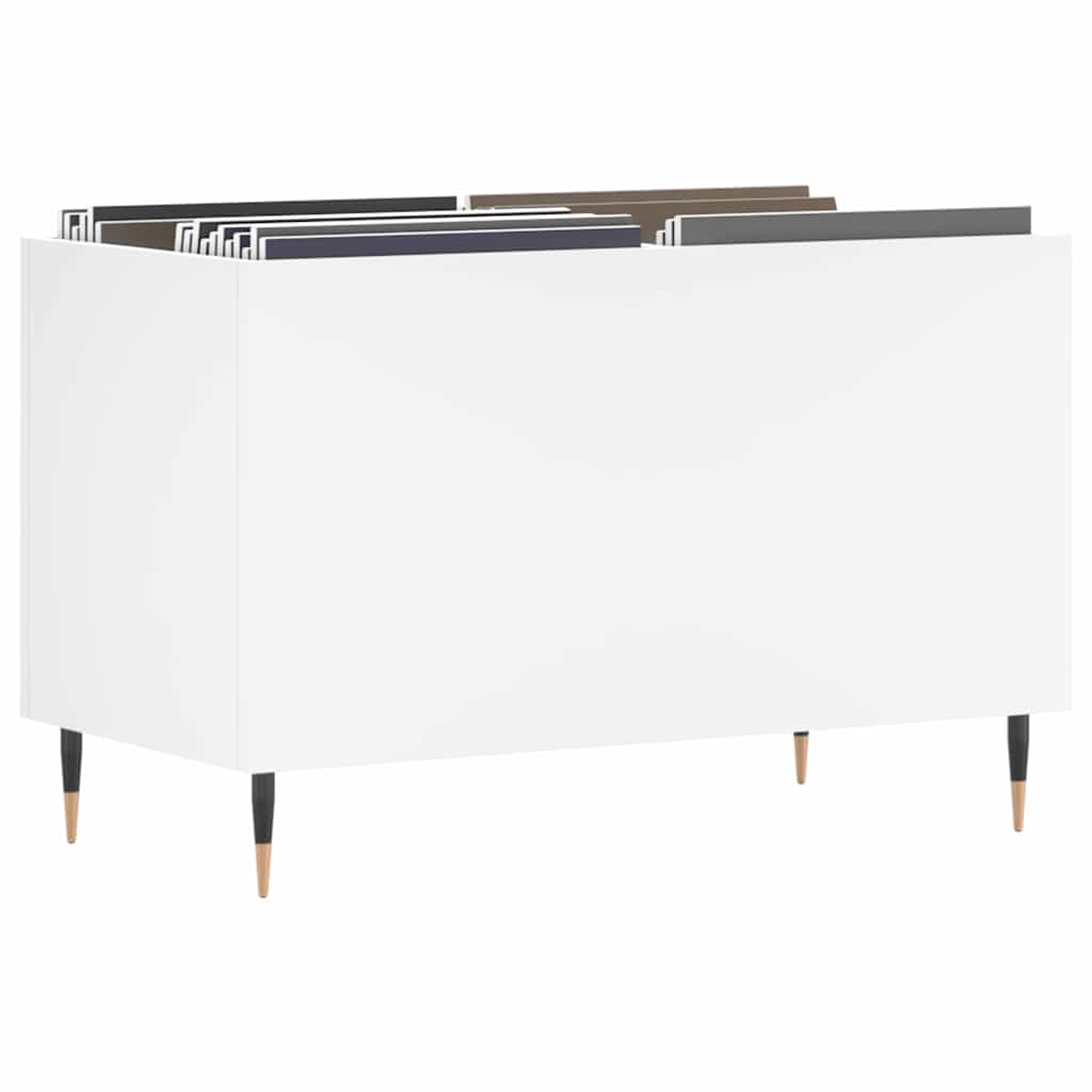 Vidaxl platenkast 74,5x38x48 cm bewerkt hout wit
