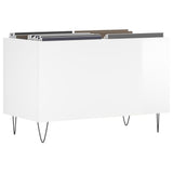 Vidaxl platenkast 74,5x38x48 cm bewerkt hout hoogglans wit