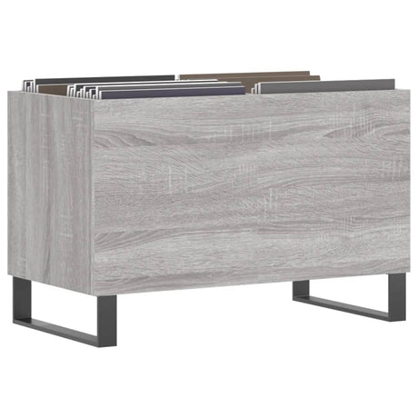 Vidaxl platenkast 74,5x38x48 cm bewerkt hout grijs sonoma eikenkleurig