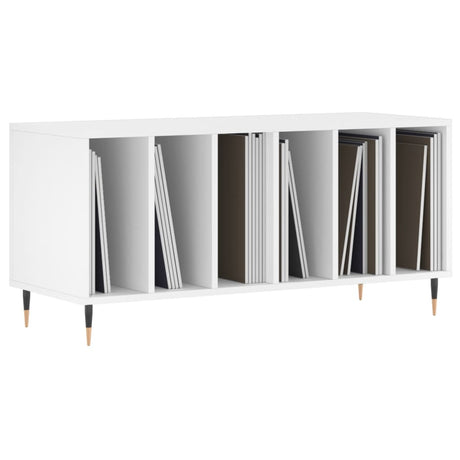 Vidaxl platenkast 100x38x48 cm bewerkt hout wit