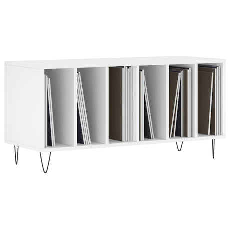 Vidaxl platenkast 100x38x48 cm bewerkt hout wit
