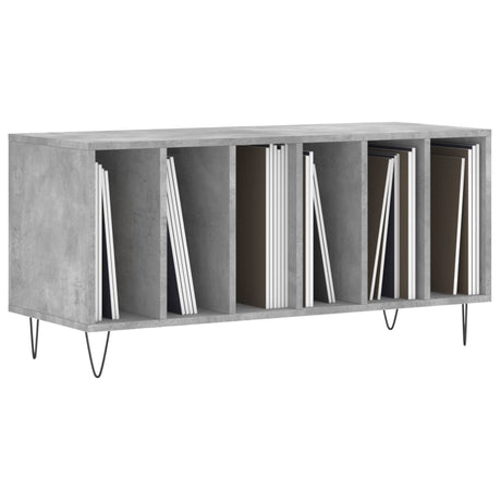 Vidaxl platenkast 100x38x48 cm bewerkt hout betongrijs