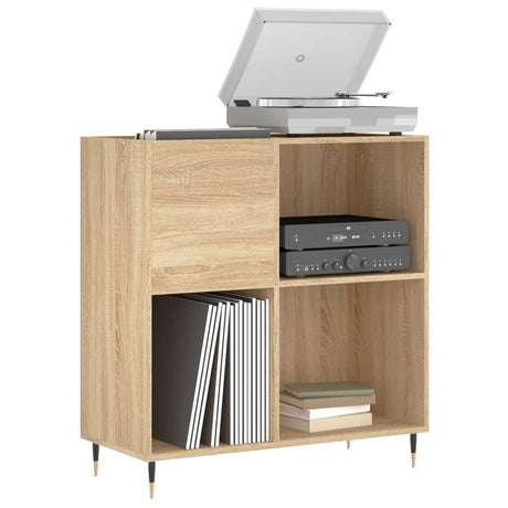 Vidaxl platenkast 84,5x38x89 cm bewerkt hout sonoma eikenkleurig