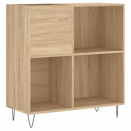 Vidaxl platenkast 84,5x38x89 cm bewerkt hout sonoma eikenkleurig
