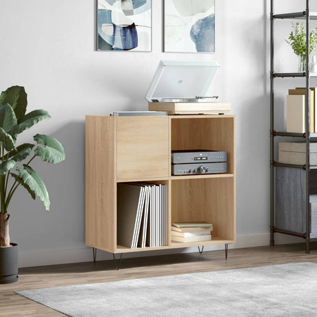 Vidaxl platenkast 84,5x38x89 cm bewerkt hout sonoma eikenkleurig