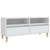 Vidaxl tv-meubel 100x34,5x44,5 cm bewerkt hout wit
