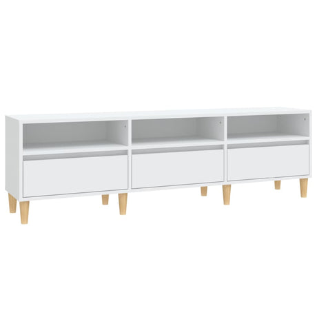 Vidaxl tv-meubel 150x30x44,5 cm bewerkt hout wit