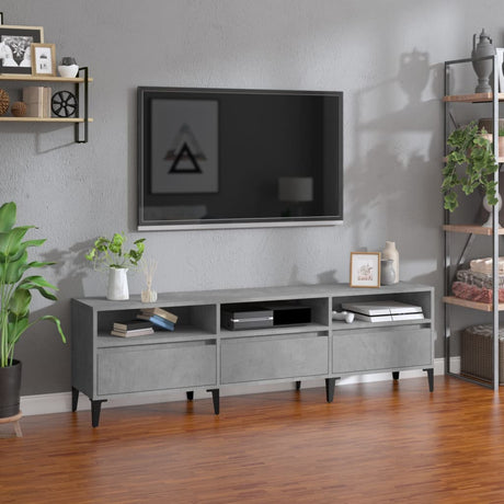 Vidaxl tv-meubel 150x30x44,5 cm bewerkt hout betongrijs
