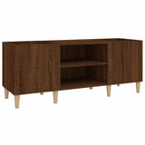 Vidaxl platenkast 121x38x48 cm bewerkt hout bruin eikenkleur