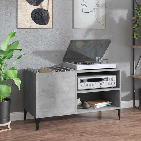 Vidaxl platenkast 84,5x38x48 cm bewerkt hout betongrijs