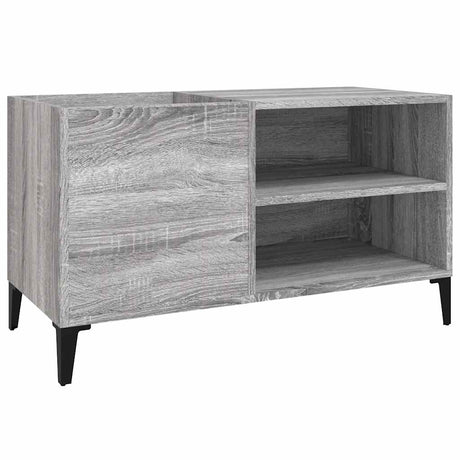 Vidaxl platenkast 84,5x38x48 cm bewerkt hout grijs sonoma eikenkleurig