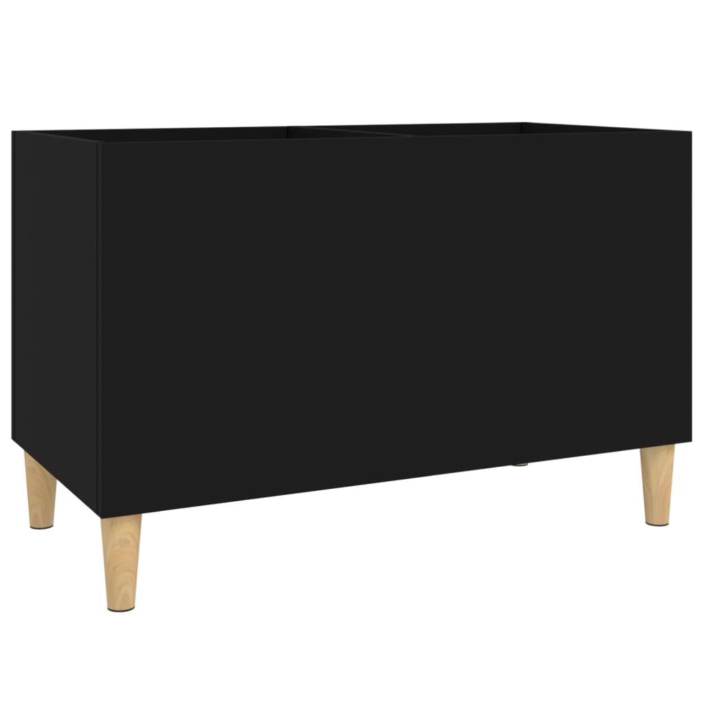Vidaxl platenkast 74,5x38x48 cm bewerkt hout zwart