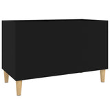 Vidaxl platenkast 74,5x38x48 cm bewerkt hout zwart