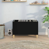 Vidaxl platenkast 74,5x38x48 cm bewerkt hout zwart