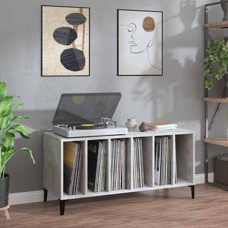 Vidaxl platenkast 100x38x48 cm bewerkt hout betongrijs