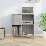 Vidaxl platenkast 84,5x38x89 cm bewerkt hout grijs sonoma eikenkleurig
