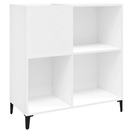 Vidaxl platenkast 84,5x38x89 cm bewerkt hout wit