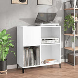 Vidaxl platenkast 84,5x38x89 cm bewerkt hout wit