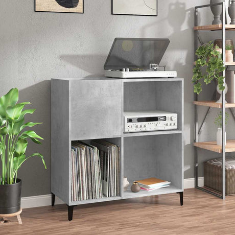 Vidaxl platenkast 84,5x38x89 cm bewerkt hout betongrijs