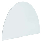 Vidaxl vuurplaats glazen plaat doorzichtig 800 x 600 mm glas