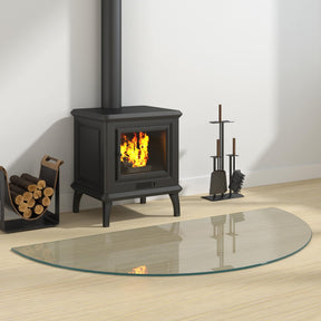 Vidaxl vuurplaats glazen plaat doorzichtig 1200 x 600 mm glas