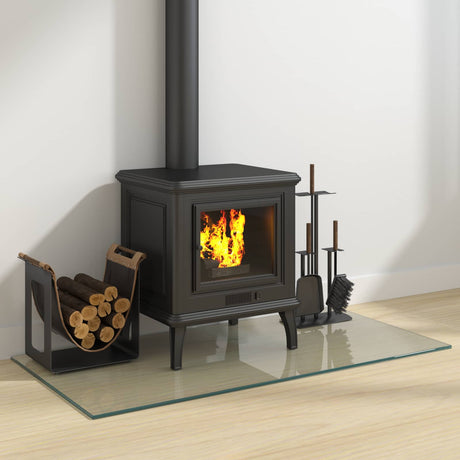 Vidaxl vuurplaats glazen plaat transparant 100 x 50 cm glas