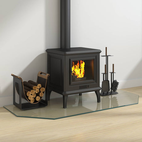 Vidaxl vuurplaats glazen plaat transparant 120 x 50 cm glas