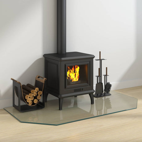 Vidaxl vuurplaats glazen plaat transparant 120 x 60 cm glas