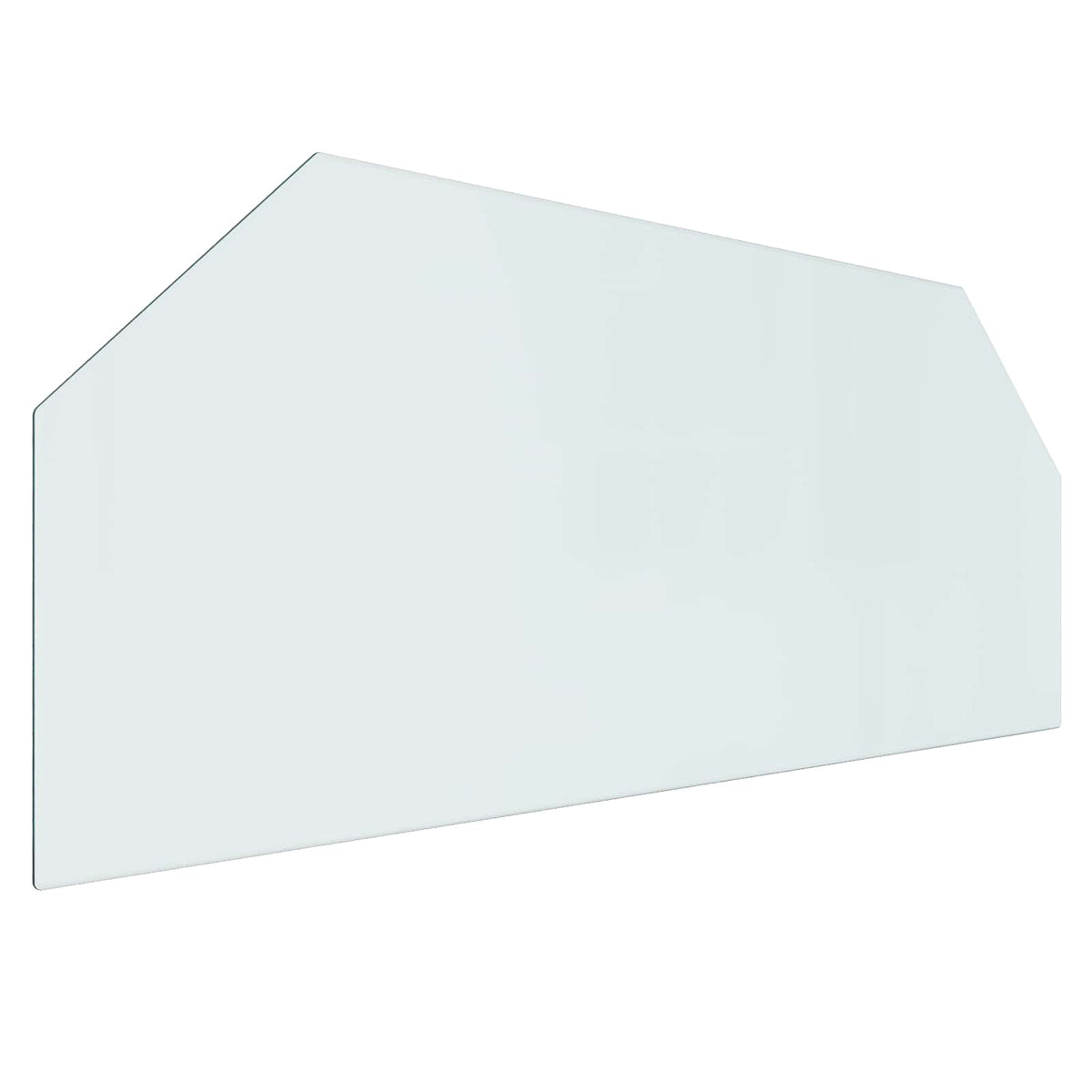Vidaxl vuurplaats glazen plaat doorzichtig 120 x 50 cm glas