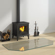 Vidaxl vuurplaats glazen plaat doorzichtig 120 x 60 cm glas