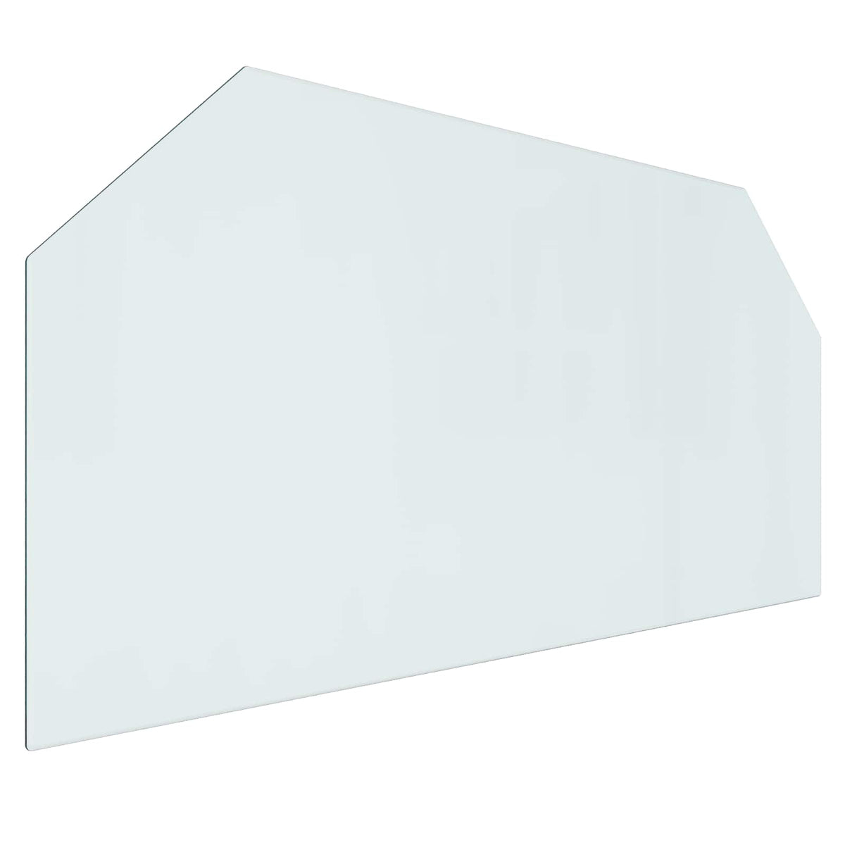Vidaxl vuurplaats glazen plaat doorzichtig 120 x 60 cm glas