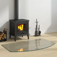 Vidaxl vuurplaats glazen plaat doorzichtig 100 x 60 cm glas