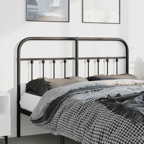 Vidaxl vervangend hoofdbord metaal zwart 150 cm
