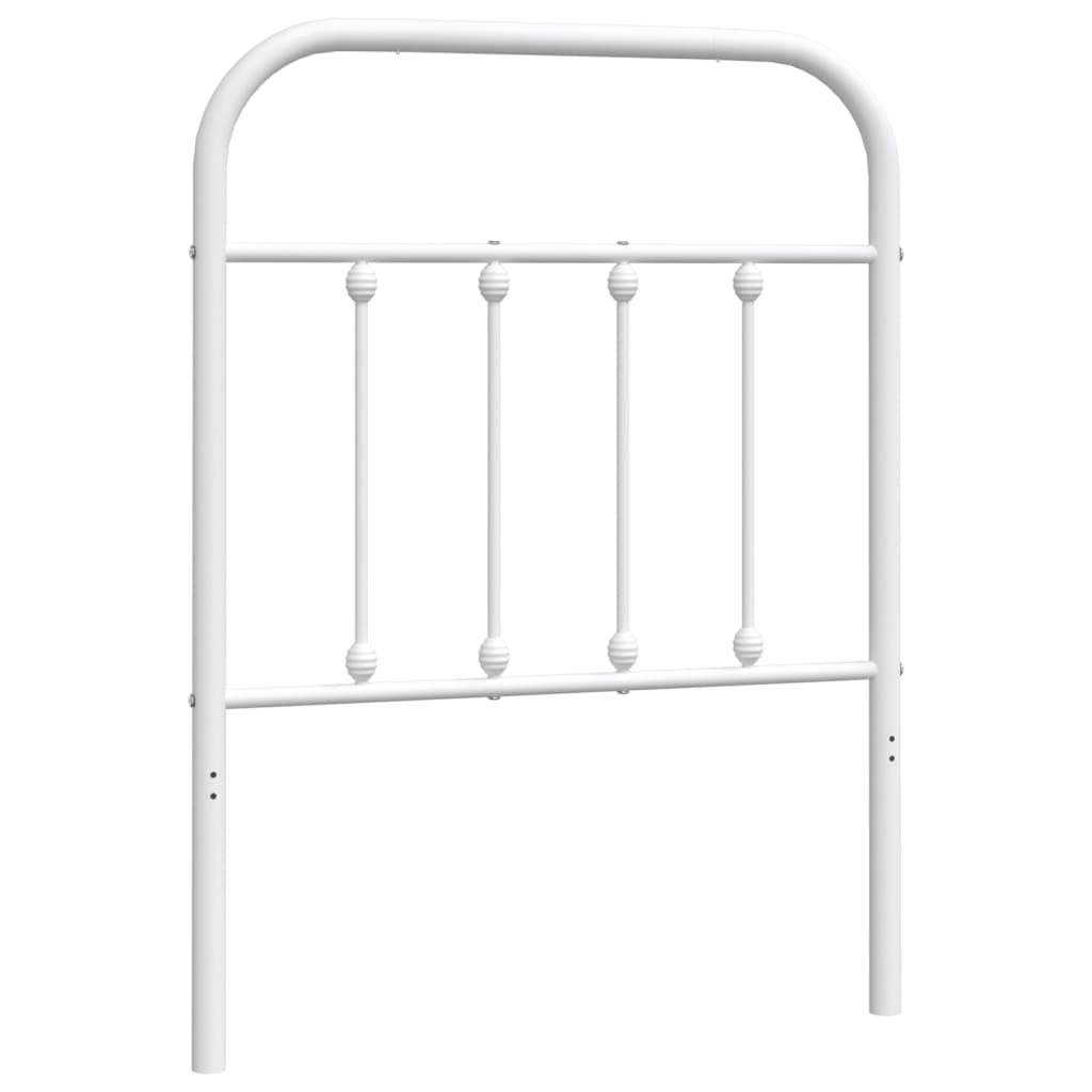 Vidaxl vervangend hoofdbord metaal wit 75 cm