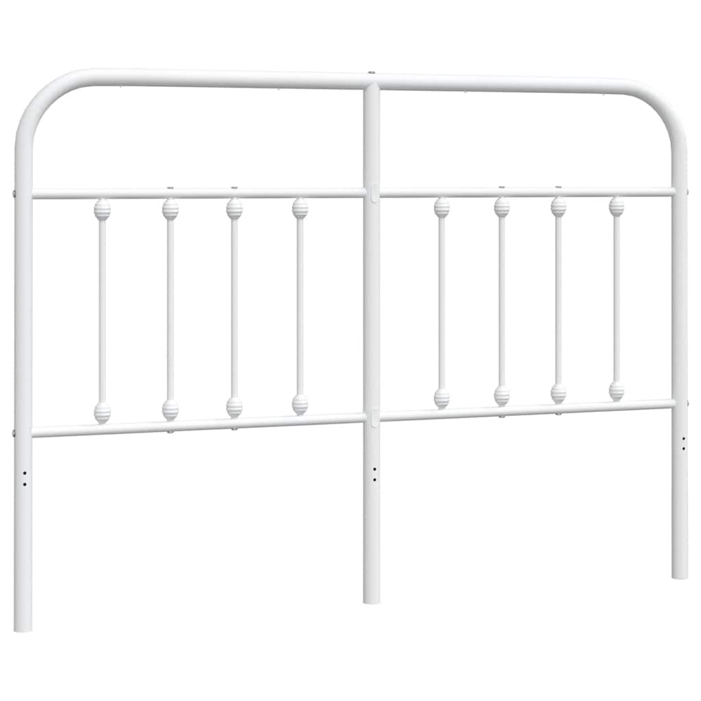Vidaxl vervangend hoofdbord metaal wit 150 cm