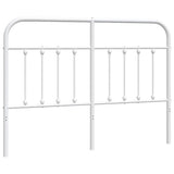 Vidaxl vervangend hoofdbord metaal wit 150 cm