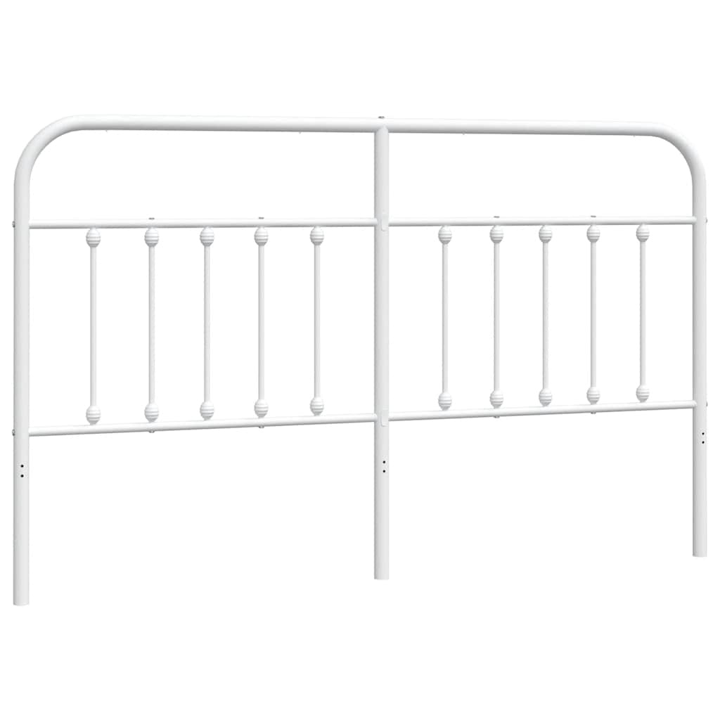 Vidaxl vervangend hoofdbord metaal wit 180 cm