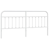 Vidaxl vervangend hoofdbord metaal wit 193 cm