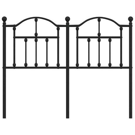 Vidaxl vervangend hoofdbord 120 cm metaal zwart