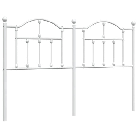 Vidaxl vervangend hoofdbord 150 cm metaal wit