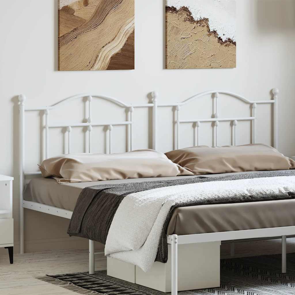 Vidaxl vervangend hoofdbord 180 cm metaal wit