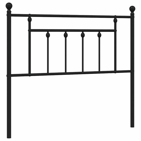 Vidaxl vervangend hoofdbord 100 cm metaal zwart