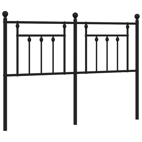 Vidaxl vervangend hoofdbord 140 cm metaal zwart
