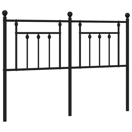 Vidaxl vervangend hoofdbord 150 cm metaal zwart