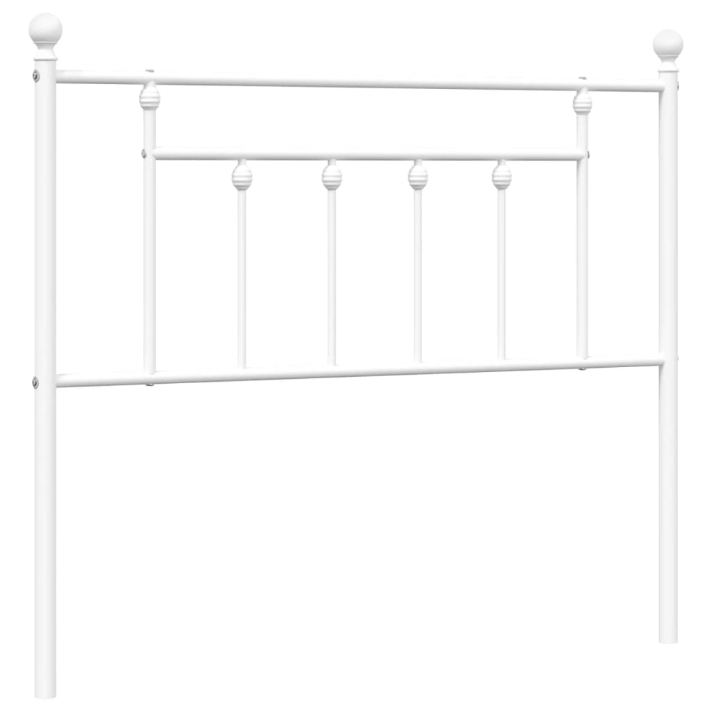 Vidaxl vervangend hoofdbord 107 cm metaal wit