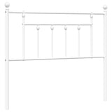 Vidaxl vervangend hoofdbord 107 cm metaal wit